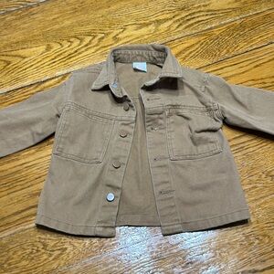 Wonder Nation brown infant Shacket. Size 18 months. Great condition.
